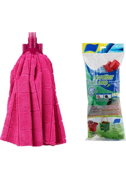 Yumuşak Mikrofiber Havlu Paspas, Mop Yedek Püskülü, Sapsız Temizlik Seti