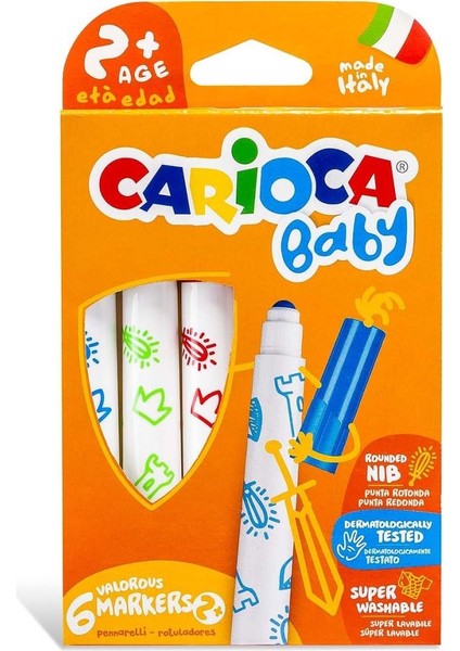 Carioca Jumbo Keçeli Boya Kalemi 6'lı