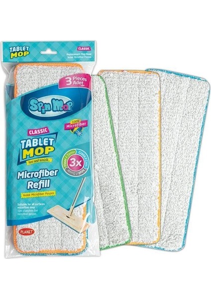 3'lü Klasik Püsküllü Tablet Temizlik Seti