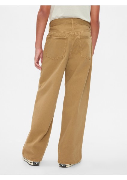 Erkek Çocuk Kahverengi Baggy Jean Pantolon fırsatları