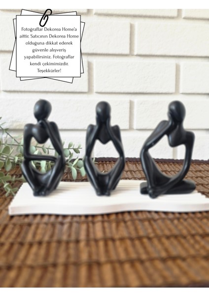 Düşünen Insan Figürleri – Modern Minimalist Düşünen Figürler Seti modelleri