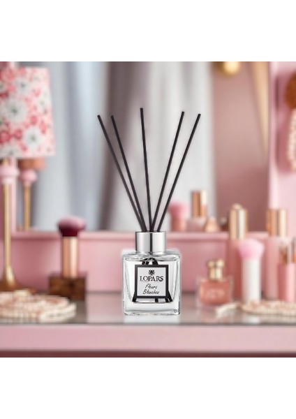 Beyaz Çiçekler Bambu Çubuklu Oda Kokusu 100 ml modelleri