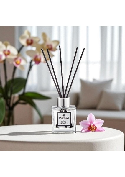 Beyaz Çiçekler Bambu Çubuklu Oda Kokusu 100 ml fırsatları