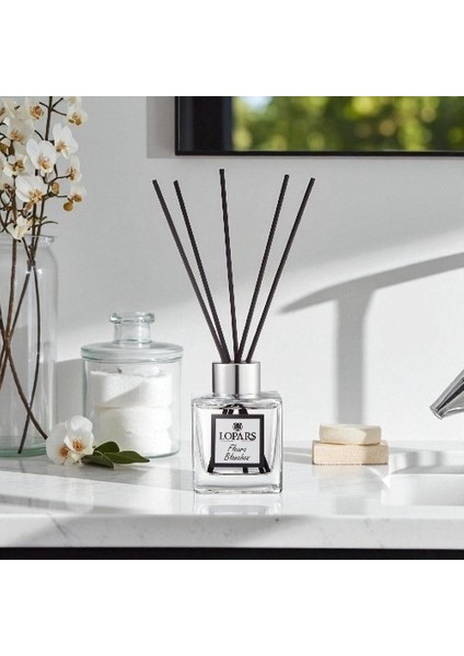 Beyaz Çiçekler Bambu Çubuklu Oda Kokusu 100 ml indirimleri