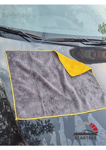 ECATEKS(60X50 Cm) Premium Çift Taraflı 600 Gsm Mikrofiber Lüks Oto Yıkama Kurulama fırsatları