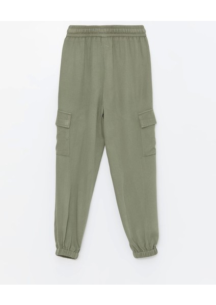 Lcw Kids Haki Beli Lastikli Kız Çocuk Kargo Jogger Pantolon fiyatları