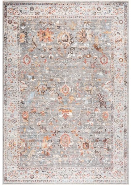 Discovery 1513A Gri Pembe Salon Oturma Yatak Odası Halısı