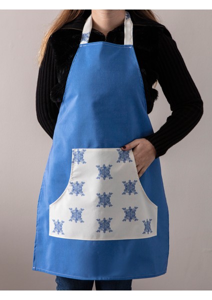 Azure Blue, Mutfak Önlüğü, Sıvı Geçirmez, 54 x 70