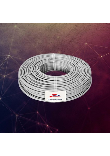 Ztech ZR-1022 2+1 2*0,22 100M Cctv Kablo fiyatları