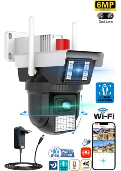 -3040 6mp Dual Lens Wıfı Ptz Camera fiyatları