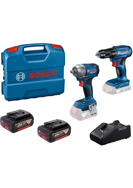 Gsr 185-LI + Gds 18V-350 2x5.0 Ah Gal 18V-40 L-Case Çanta