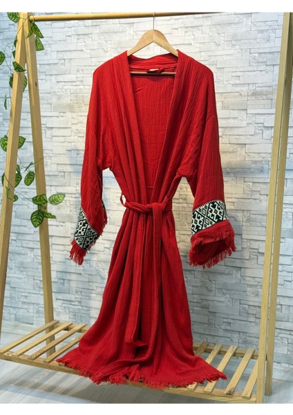 Sultan Müslin Kimono %100 Pamuklu Bornoz Kaftan Sabahlık fırsatları