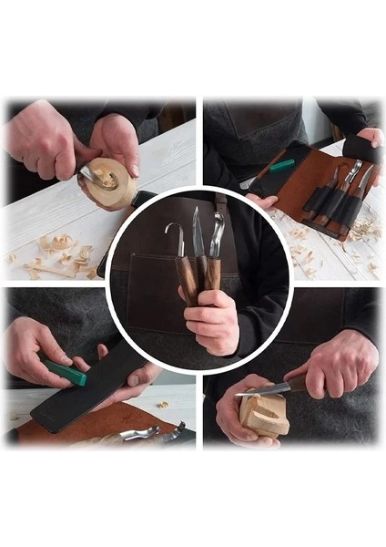 Beavercraft S14X Premium Ceviz Saplı Ahşap Kaşık Oyma Seti, 6 Parça fiyatları