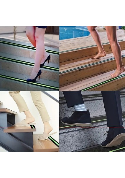 Fosforlu Kaydırmaz Bant 5CMX5M Yeşil Fosforlu Merdiven Bandı 50MM Fotolümenli modelleri