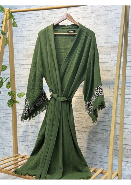 Sultan Müslin Kimono %100 Pamuklu Bornoz Kaftan Sabahlık fiyatları