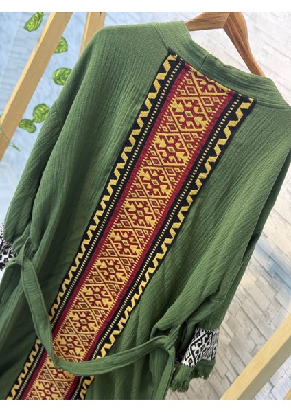 Sultan Müslin Kimono %100 Pamuklu Bornoz Kaftan Sabahlık modelleri