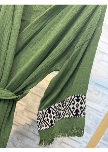 Sultan Müslin Kimono %100 Pamuklu Bornoz Kaftan Sabahlık fırsatları