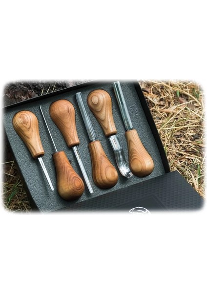 Beavercraft SC05 Avuç Içi Ahşap Oyma Iskarpela Seti, 6 Parça fırsatları