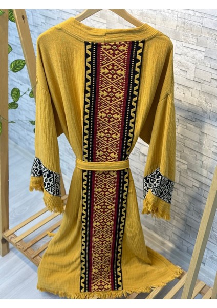 Sultan Müslin Kimono %100 Pamuklu Bornoz Kaftan Sabahlık modelleri