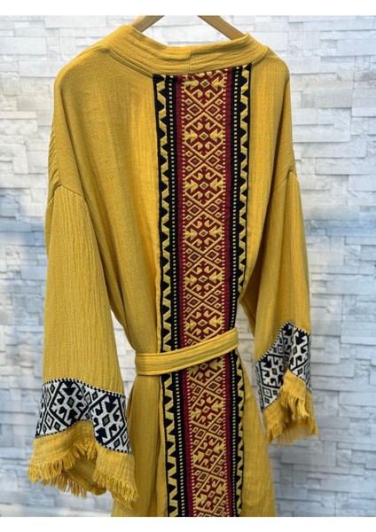 Sultan Müslin Kimono %100 Pamuklu Bornoz Kaftan Sabahlık indirimleri