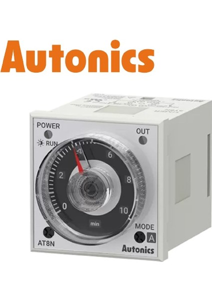 AT8N ,48X48MM 24V..220VAC/DC KONTAK-2A2K Yuvarlak-8-Pin Zaman Röle