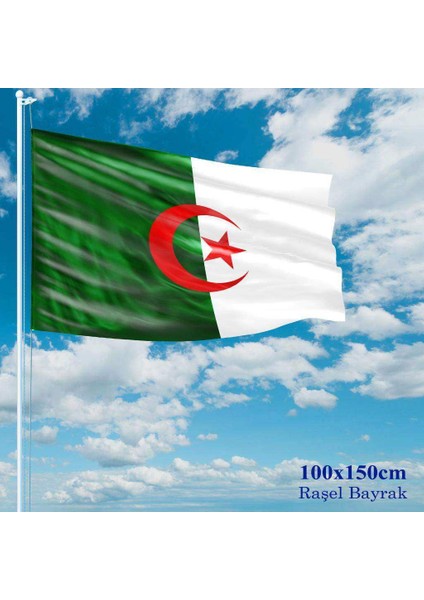 Cezayir Bayrağı Raşel Kumaş 100 x 150 cm