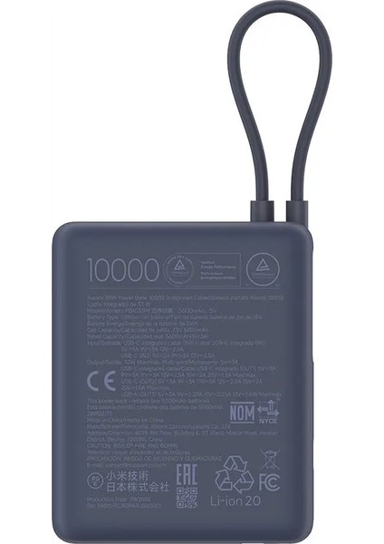 Xiaomi 33W Powerbank 10000MAH Yüksek Hızlı Dahili Kablo Kompakt Tasarım fırsatları