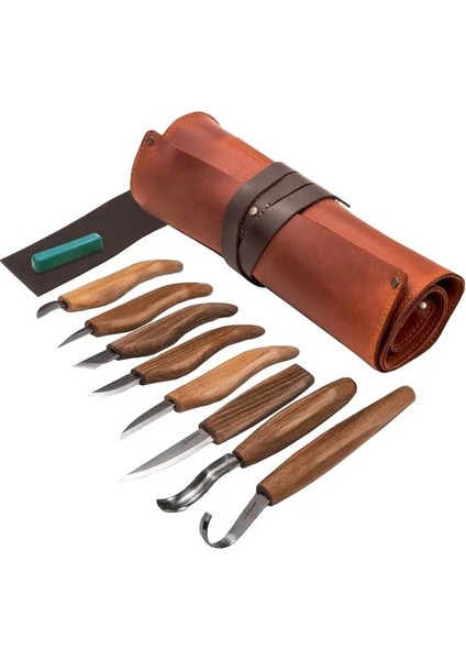 Beavercraft S18X Premium Ceviz Saplı Ahşap Oyma Seti, 11 Parça
