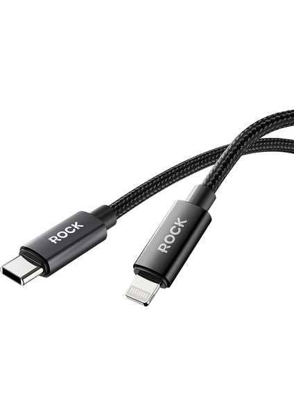 Z28 Type-C To Lightning 27W 100 cm 3A Örgü Şarj ve Data Kablosu