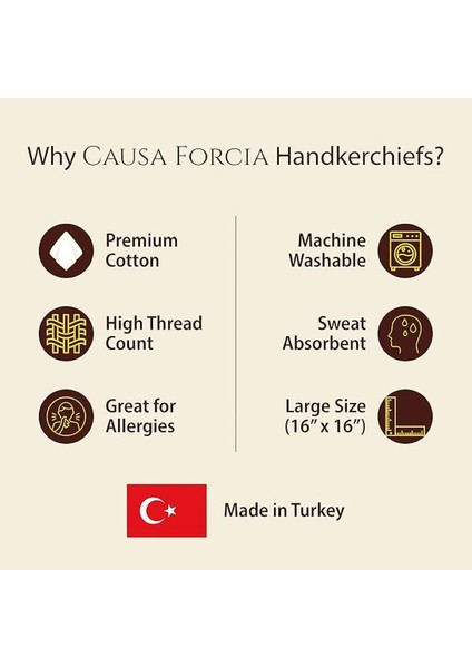 Casual Charms 6'lı Pamuk Mendil Erkek Kalın Yumuşak indirimleri