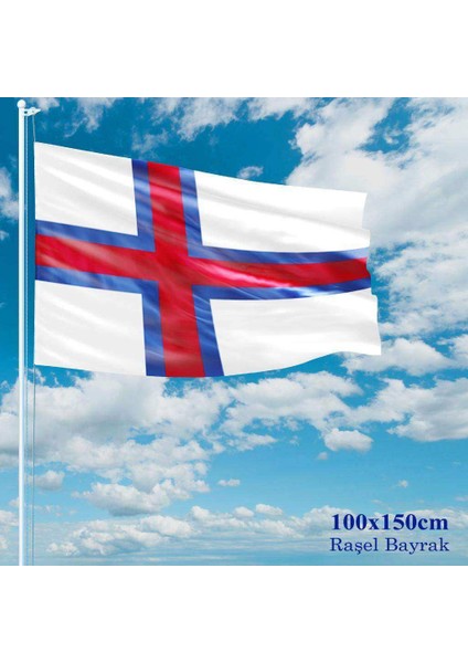 Faroe Bayrağı Raşel Kumaş 100 x 150 cm