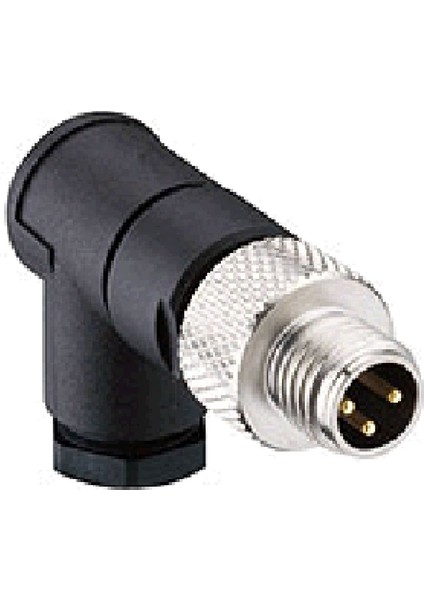 M8PGF-3D ,m8/3-Pin Açılı Erkek Soket
