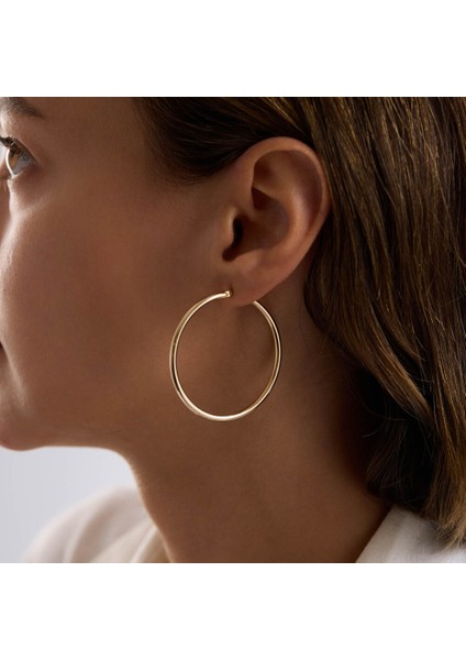 14K Altın Halka Küpe 1.8 mm 5.5 cm fiyatları