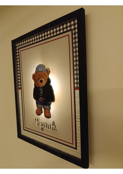 LED Işıklı Yeni Doğan Tablosu | Isme Özel Bebek Çocuk Hediyesi | Doğum Günü Hediyesi | Ahşap Tablo modelleri