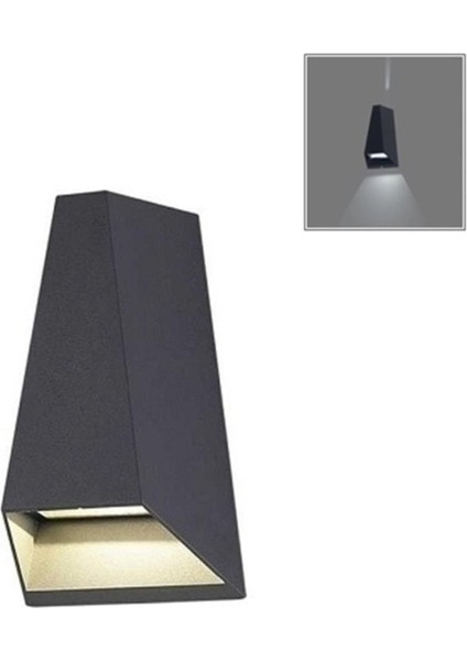 Ct 7063 Malta Ledli Duvar Armatür 2x3 W Siyah Kasa Günışığı 3200K fiyatları