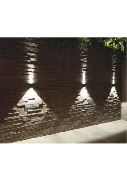 Ct 7063 Malta Ledli Duvar Armatür 2x3 W Siyah Kasa Günışığı 3200K fırsatları