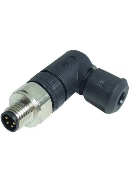 M8PGF-4D ,m8/4-Pin Açılı Erkek Soket