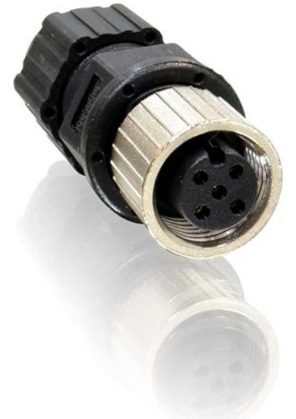 M12PG-5A ,M12/5-PIN Düz Dişi Soket