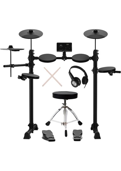 JDD-2024T Dijital Davul - Bateri Seti (Tabure ve Kulaklık Hediyeli)