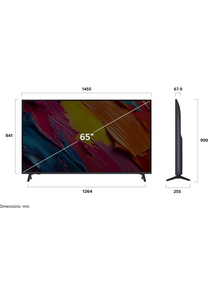 65QNED70A6A 65'' 165 Ekran Uydu Alıcılı 4K Ultra HD Smart QNED TV fırsatları