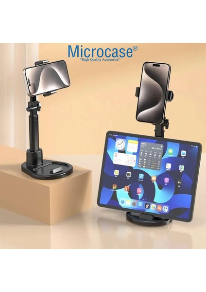 ZR895 Yükseklik Ayarlı Ayarlanabilir Teleskopik Masaüstü Telefon Tutucu - AL5068 fırsatları