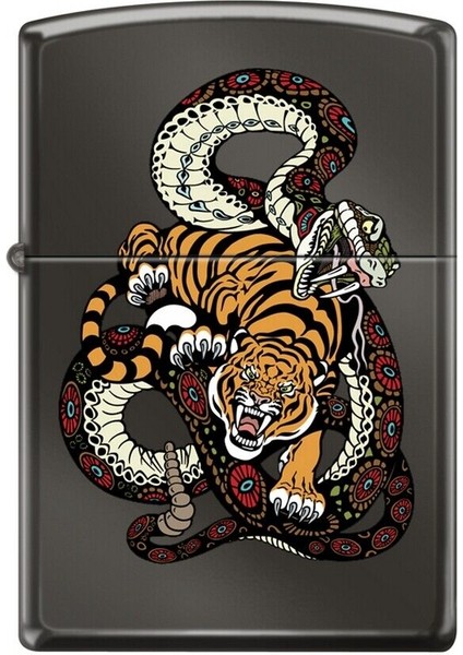 Snake And Tiger - Kaplan ve Yılan Dizayn Çakmak