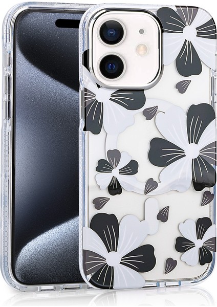 Camomile Apple iPhone 12 Siyah Kapak