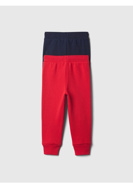 Erkek Bebek Kırmızı Gap Logo 2'li Jogger Fleece Eşofman Altı Seti modelleri