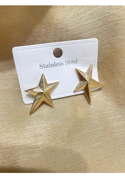 Yıldız Küpe Paslanmaz Kararmaz