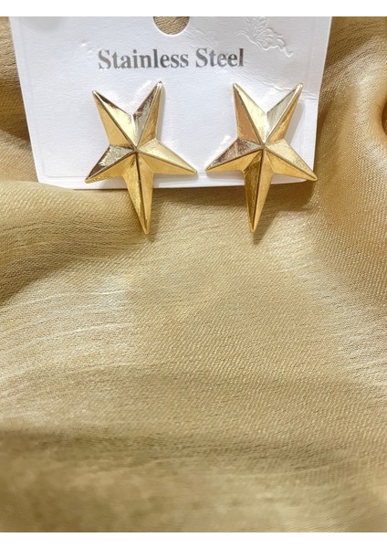 Yıldız Küpe Paslanmaz Kararmaz modelleri