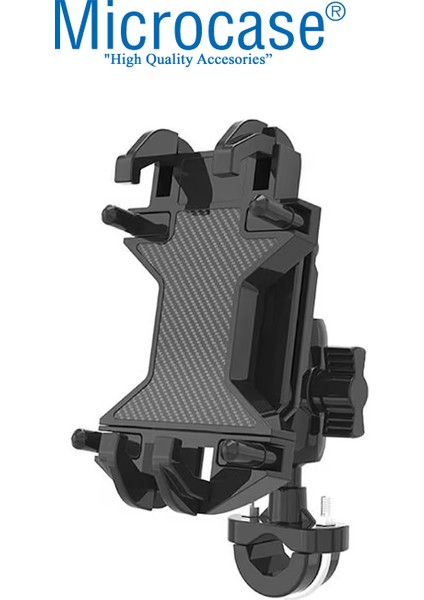 ZR844 Gidon ve Ayna Bağlantılı 360 Derece Dönen Titreşim Önleyici Motosiklet Scooter Telefon Tutucu - AL5075 modelleri