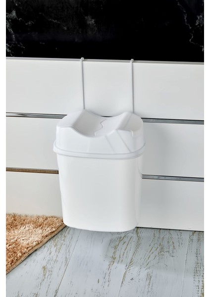 Dolap Içi Çöp Kovası Dolap Kapağına Asmalı Mutfak Çöp Kovası 5.5 Litre Beyaz modelleri