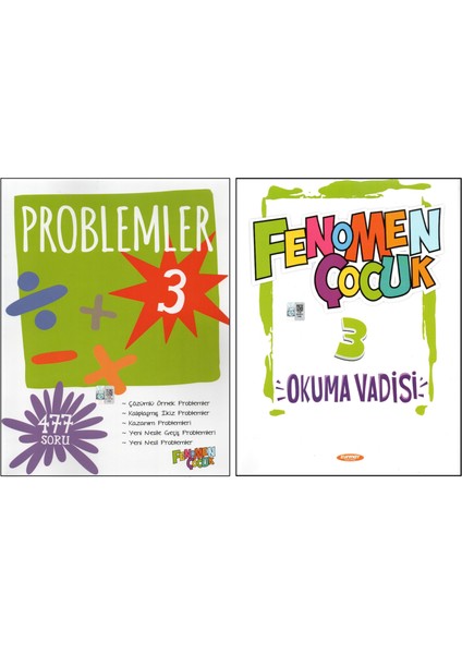 Fenomen 3. Sınıf Problemler+Okuma Vadisi (2 Kitap)