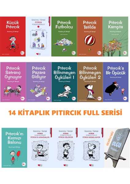 Pıtırcık Serisi 14 Kitap Set / 3.4.5. Sınıflar (Telefon Tutucu Hediyemiz) Orjinalkitap - René Goscinny